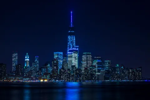 City Skyline at Night 4K Wallpaper · city · 3840×2560