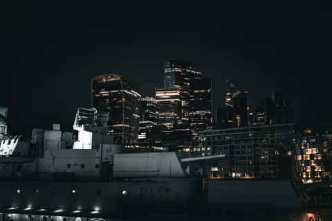 City Skyline at Night 4K Wallpaper · city · 3840×2556