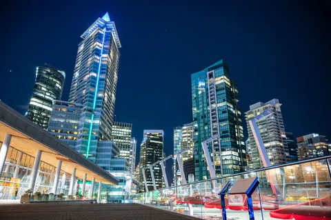City Skyline at Night 4K Wallpaper · city · 3840×2555