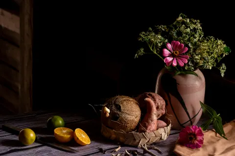 मेज़ पर स्थिर जीवन 4K वॉलपेपर · food · 3840×2563