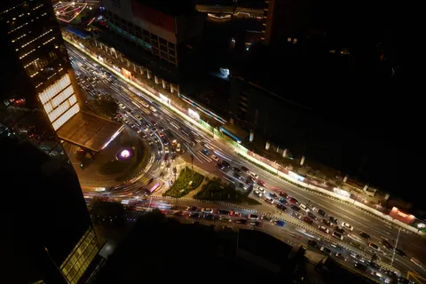 خلفية المدينة من الجو بدقة 4K · city · 3840×2560