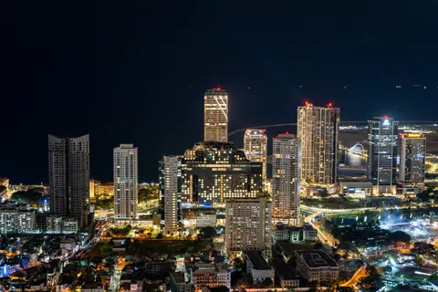 Fondo de pantalla Ciudad aérea 4K · city · 3840×2560