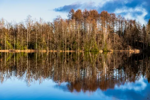 Autumn Lake 4K Wallpaper · autumn · 3840×2560