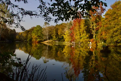 Autumn Lake 4K Wallpaper · autumn · 3840×2560