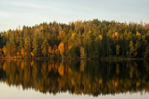 秋の湖 4K壁紙 · autumn · 3840×2560