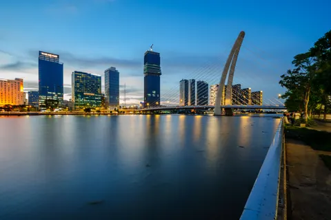 Papel de parede Ponte da cidade 4K · city · 3840×2560