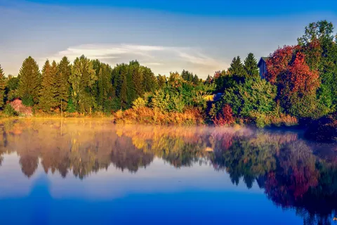 Sonbahar Gölü 4K Duvar Kağıdı · autumn · 3840×2560