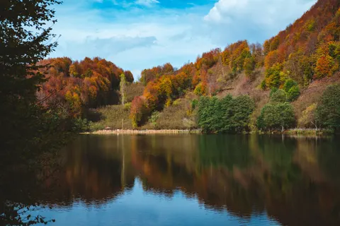 Sonbahar Gölü 4K Duvar Kağıdı · autumn · 3840×2560