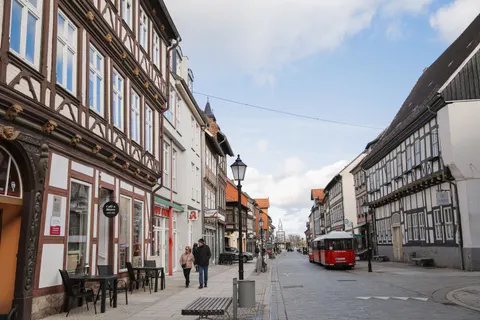 Old Town Street 4K Wallpaper · architecture · 3840×2560