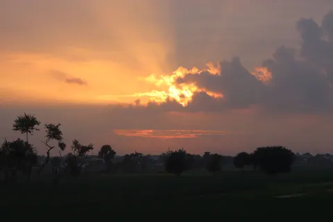Fondo de pantalla Atardecer dorado 4K · sunset · 3840×2560