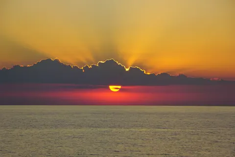 सूर्यास्त का क्षितिज 4K वॉलपेपर · sunset · 3840×2560