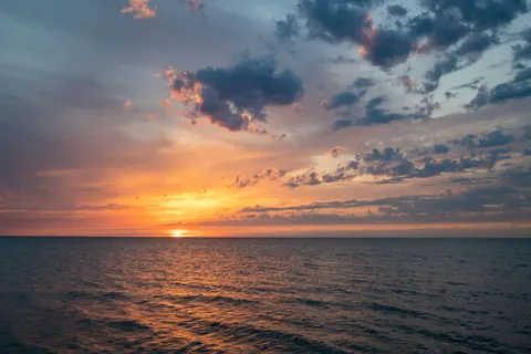 والپیپر افق غروب با کیفیت 4K · sunset · 3840×2560