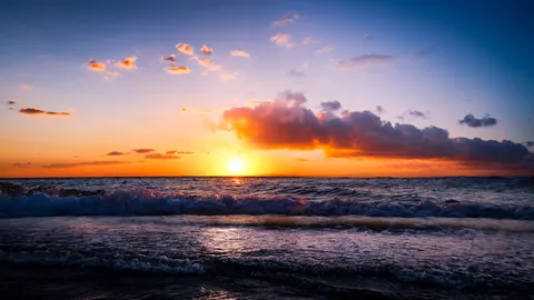 Fondo de pantalla Horizonte al Atardecer 4K · sunset · 3840×2160