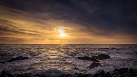 والپیپر افق غروب با کیفیت 4K · sunset · 3840×2160