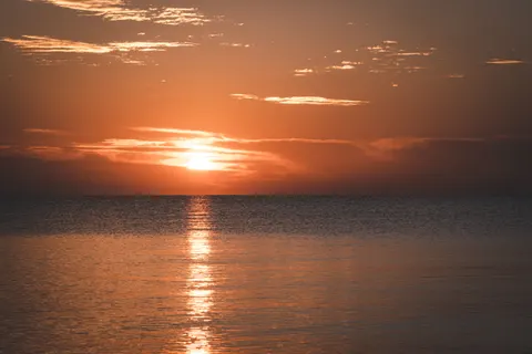 والپیپر افق غروب با کیفیت 4K · sunset · 3840×2560