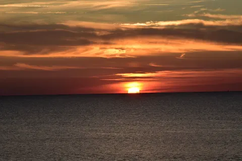 सूर्यास्त का क्षितिज 4K वॉलपेपर · sunset · 3840×2560