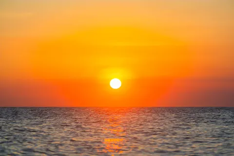 सूर्यास्त का क्षितिज 4K वॉलपेपर · sunset · 3840×2560