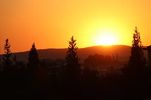 सूर्यास्त की छाया आकृति 4K वॉलपेपर · sunset · 3840×2560