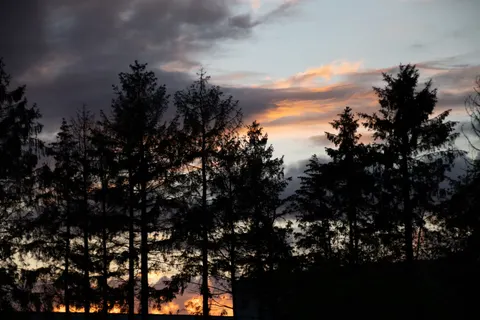 Tapeta Sylwetka o Zachodzie Słońca 4K · sunset · 3840×2560
