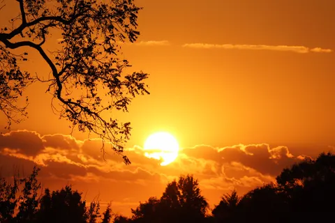 सूर्यास्त की छाया आकृति 4K वॉलपेपर · sunset · 3840×2560