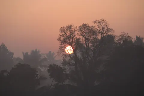 सूर्यास्त की छाया आकृति 4K वॉलपेपर · sunset · 3840×2560