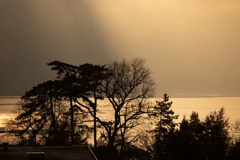 सूर्यास्त की छाया आकृति 4K वॉलपेपर · sunset · 3840×2560
