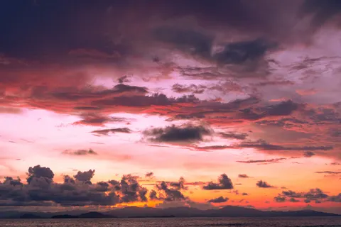 गुलाबी सूर्यास्त 4K वॉलपेपर · sunset · 3840×2560