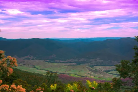 सूर्यास्त के समय पहाड़ 4K वॉलपेपर · sunset · 3840×2560