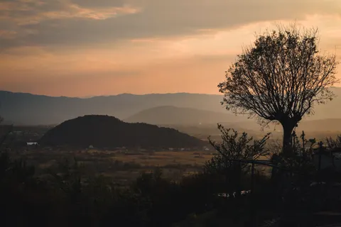 Tapeta Góry o Zachodzie Słońca 4K · sunset · 3840×2560