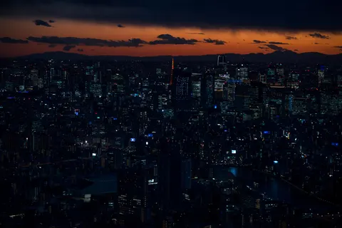 City Skyline at Night 4K Wallpaper · city · 3840×2560