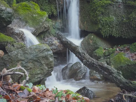 Forest Waterfall 4K Wallpaper · waterfall · 3840×2880