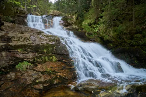 Forest Waterfall 4K Wallpaper · waterfall · 3840×2560