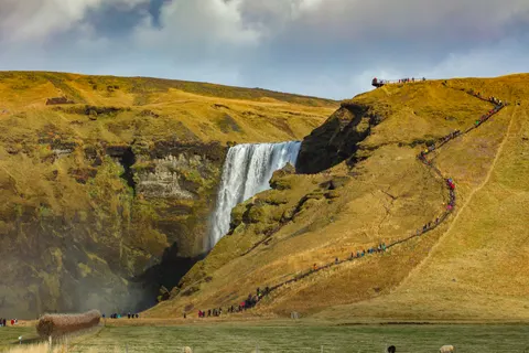 Hình nền Thác Nước Iceland 4K · waterfall · 3840×2558