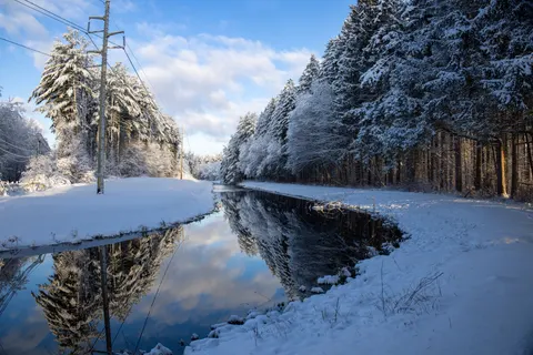 Обои Зимний снег 4K · nature · 3840×2561