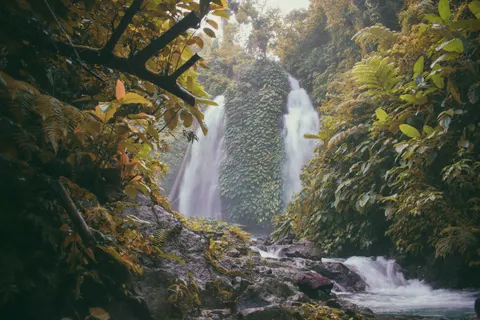 Jungle Waterfall 4K Wallpaper · waterfall · 3840×2560