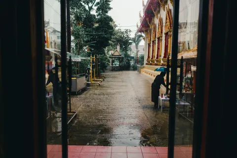 Rain Drops 4K Wallpaper · nature · 3840×2561