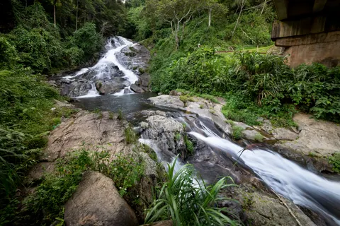 정글 폭포 4K 배경화면 · waterfall · 3840×2561
