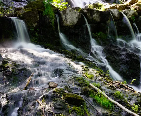 Forest Waterfall 4K Wallpaper · waterfall · 3840×3166