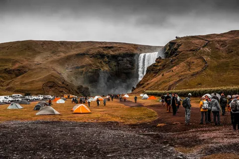 Hình nền Thác Nước Iceland 4K · waterfall · 3840×2560