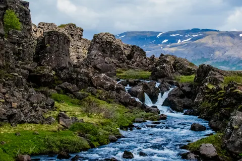والپیپر آبشارهای ایسلند با کیفیت 4K · waterfall · 3840×2560