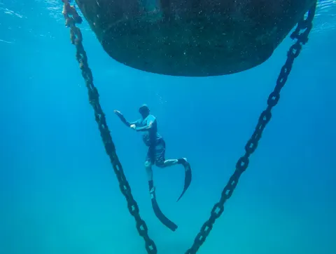 Обои Дайвер 4K · underwater · 3840×2895