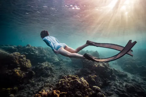 Обои Дайвер 4K · underwater · 3840×2575