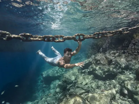 Обои Дайвер 4K · underwater · 3840×2880