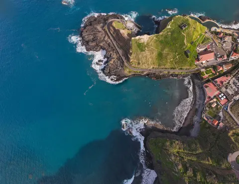 Aerial Coastline 4K Wallpaper · aerial · 3840×2949