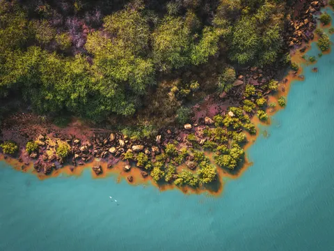 हवाई तटरेखा 4K वॉलपेपर · aerial · 3840×2880