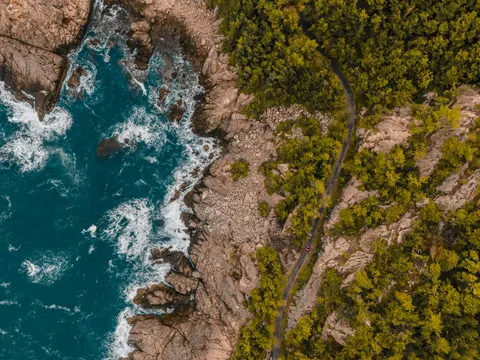 Aerial Coastline 4K Wallpaper · aerial · 3840×2880