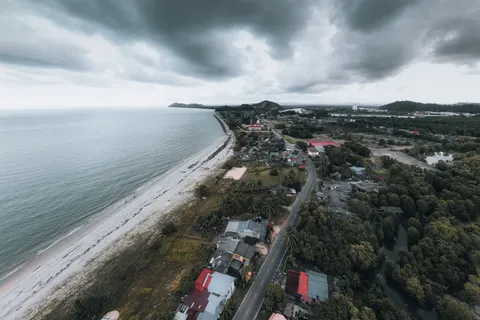 Aerial Coastline 4K Wallpaper · aerial · 3840×2560