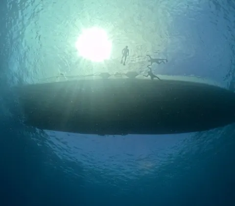 Fond d'écran Bleu profond 4K · underwater · 3840×3360