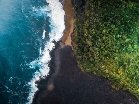 Aerial Coastline 4K Wallpaper · aerial · 3840×2880