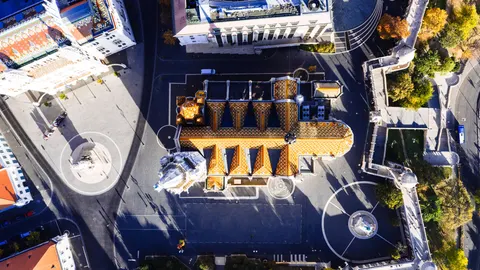 والپیپر نمای هوایی شهر با کیفیت 4K · aerial · 3840×2160